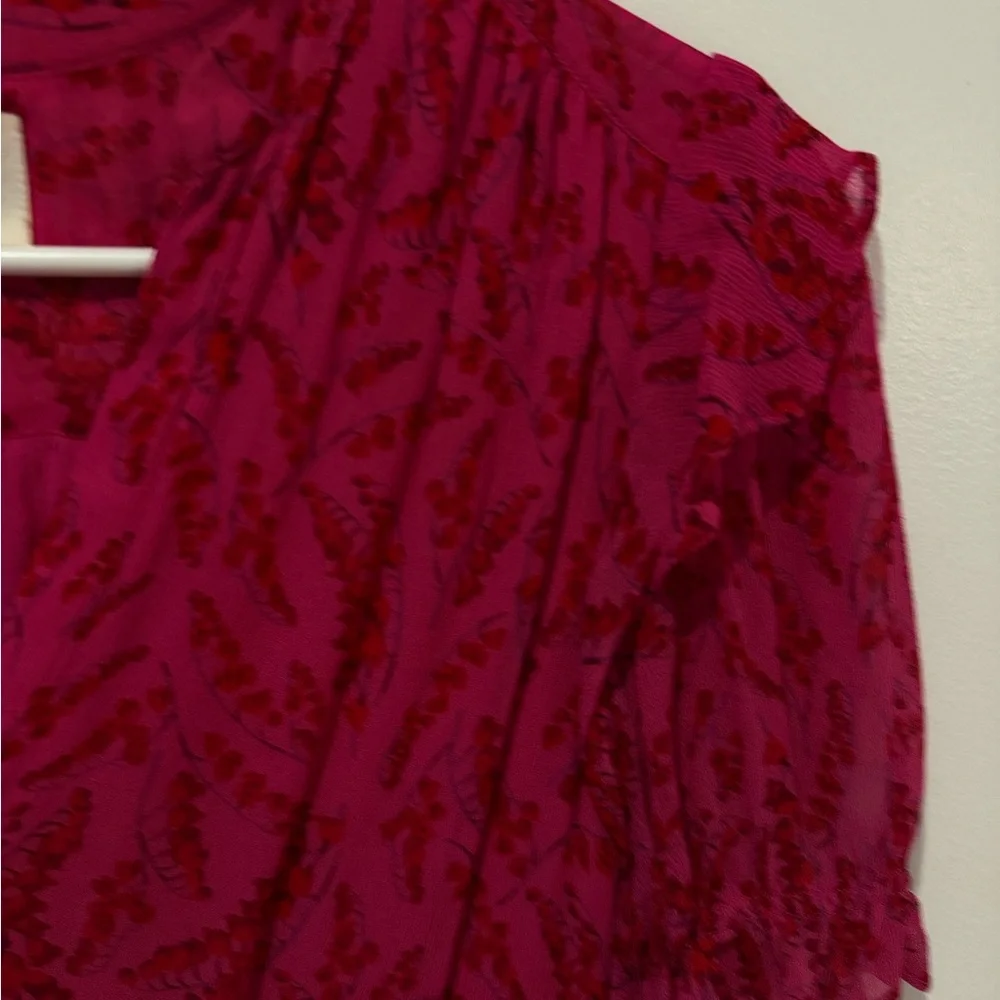 ba&sh Pink Ruched Wrap Mini Dress - Picture 5 of 6